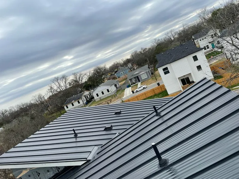 Standing seam metal roof panels with vents for Skylight Repair in Cumberland